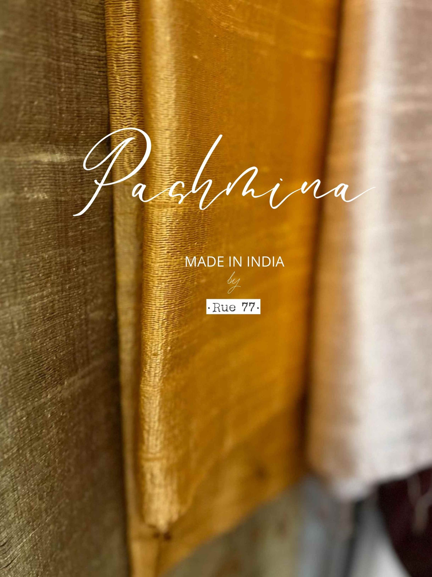 Pashmina SEDA SALVAJE- producto de la India