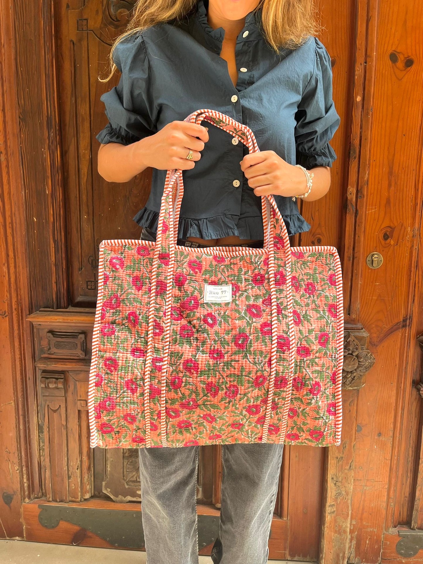 Tote Bag Block Print de la India