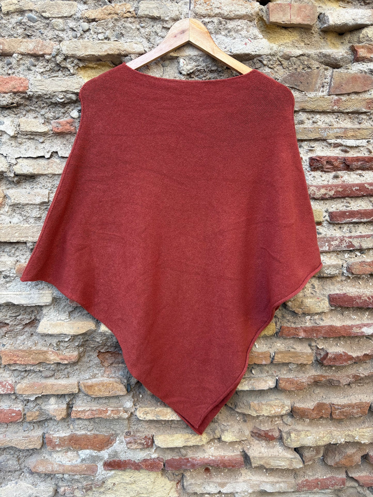 Jersey poncho cuello barca