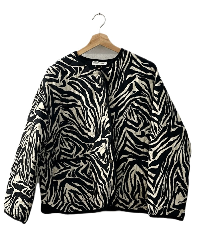 Chaqueta animal print acolchada