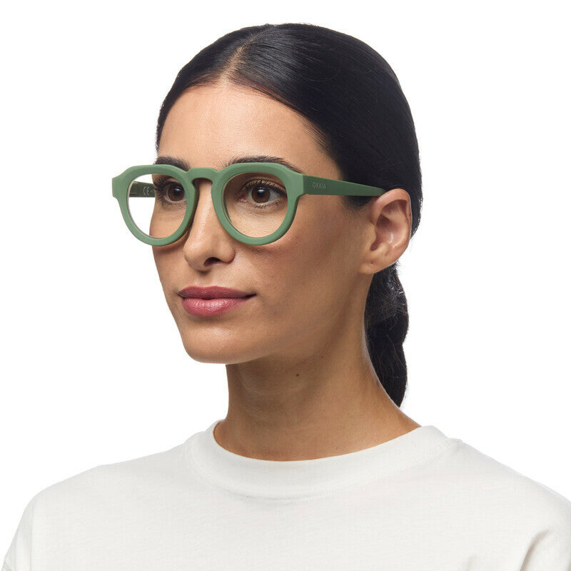Gafas de Lectura OKKIA Mod. ZENO Round verdes