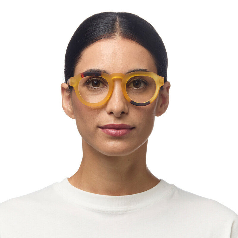 Gafas de Lectura OKKIA Mod. ZENO Round Amarillas