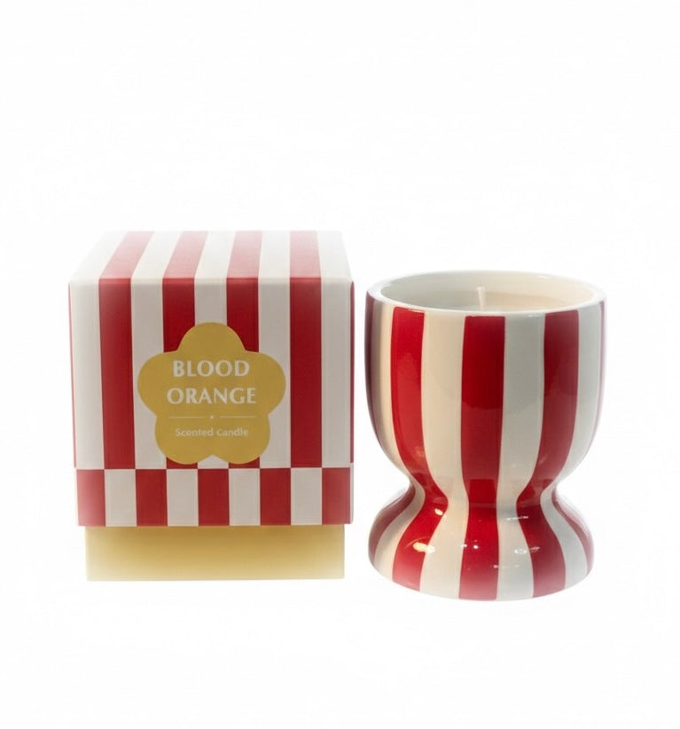 Vela aromática con recipiente de cerámica reutilizable