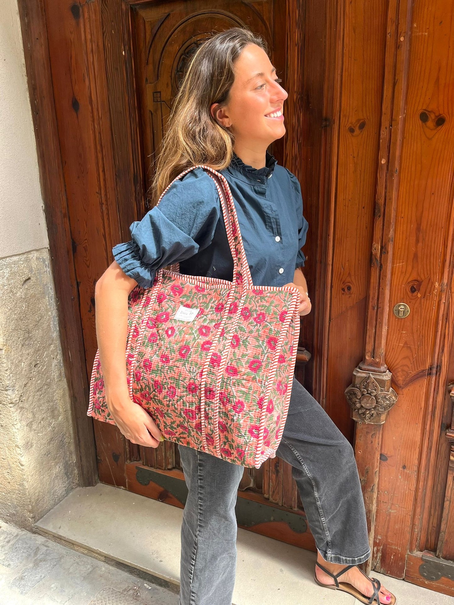 Tote Bag Block Print de la India
