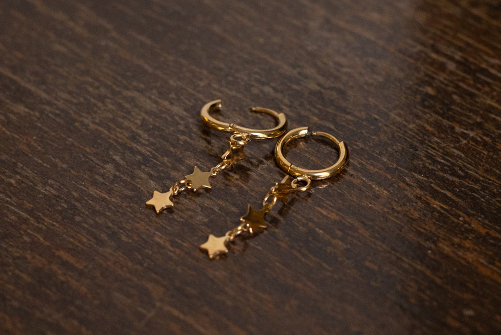 Pendientes tres estrellitas
