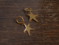 Pendientes estrella colgante