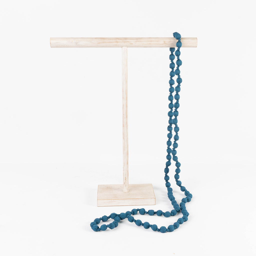 Collar bolitas textil (en tres colores)