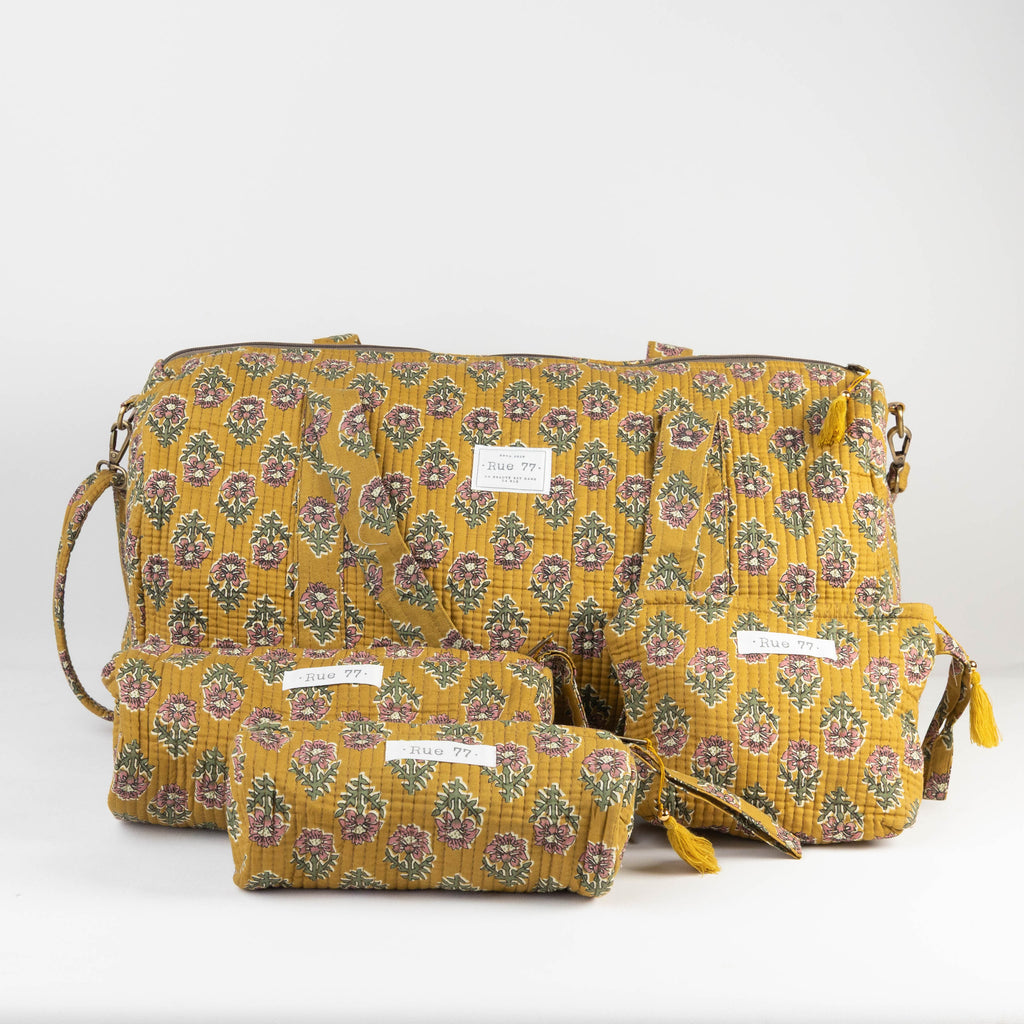 Pack de  viaje INDIA color MOSTAZA