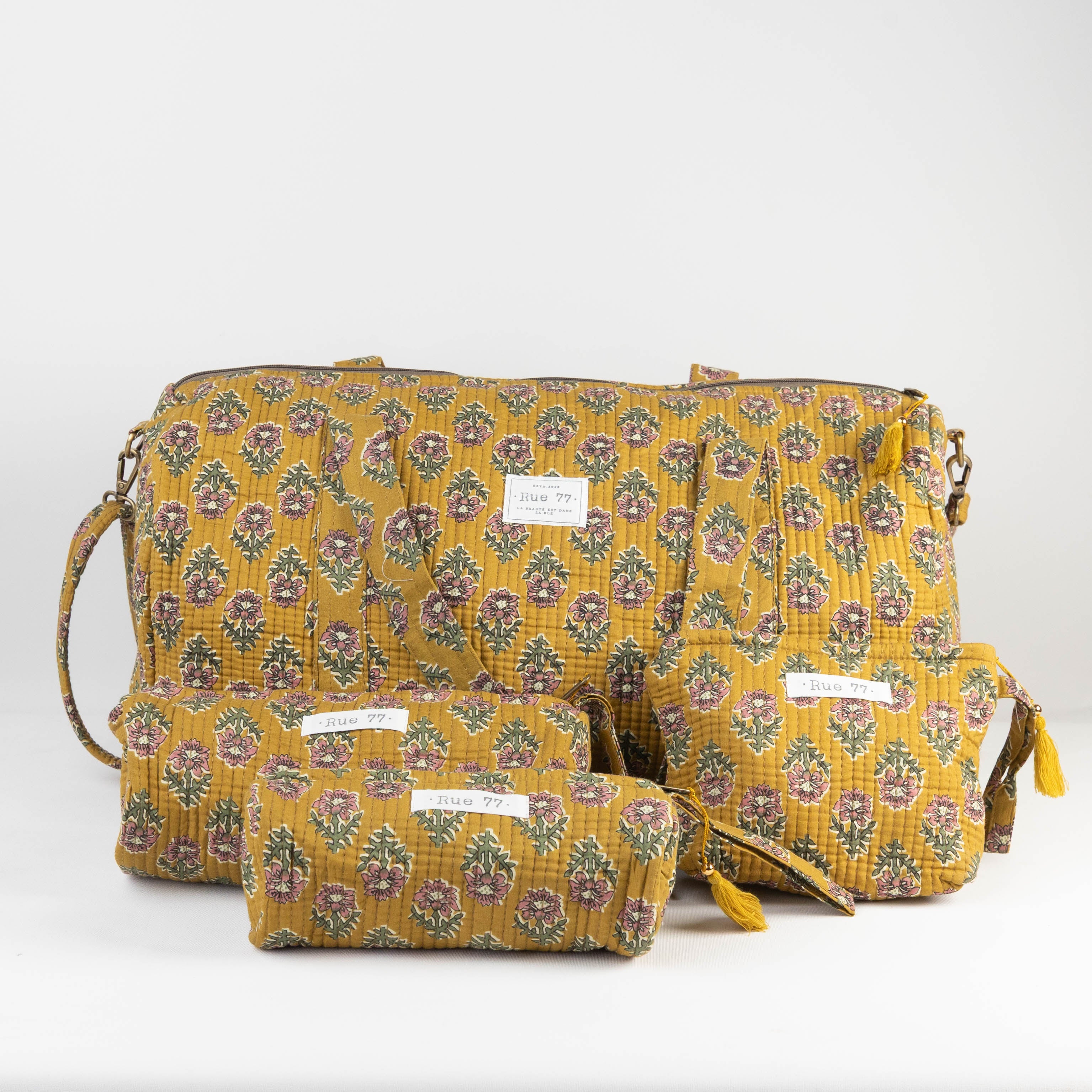 Pack de  viaje INDIA color MOSTAZA