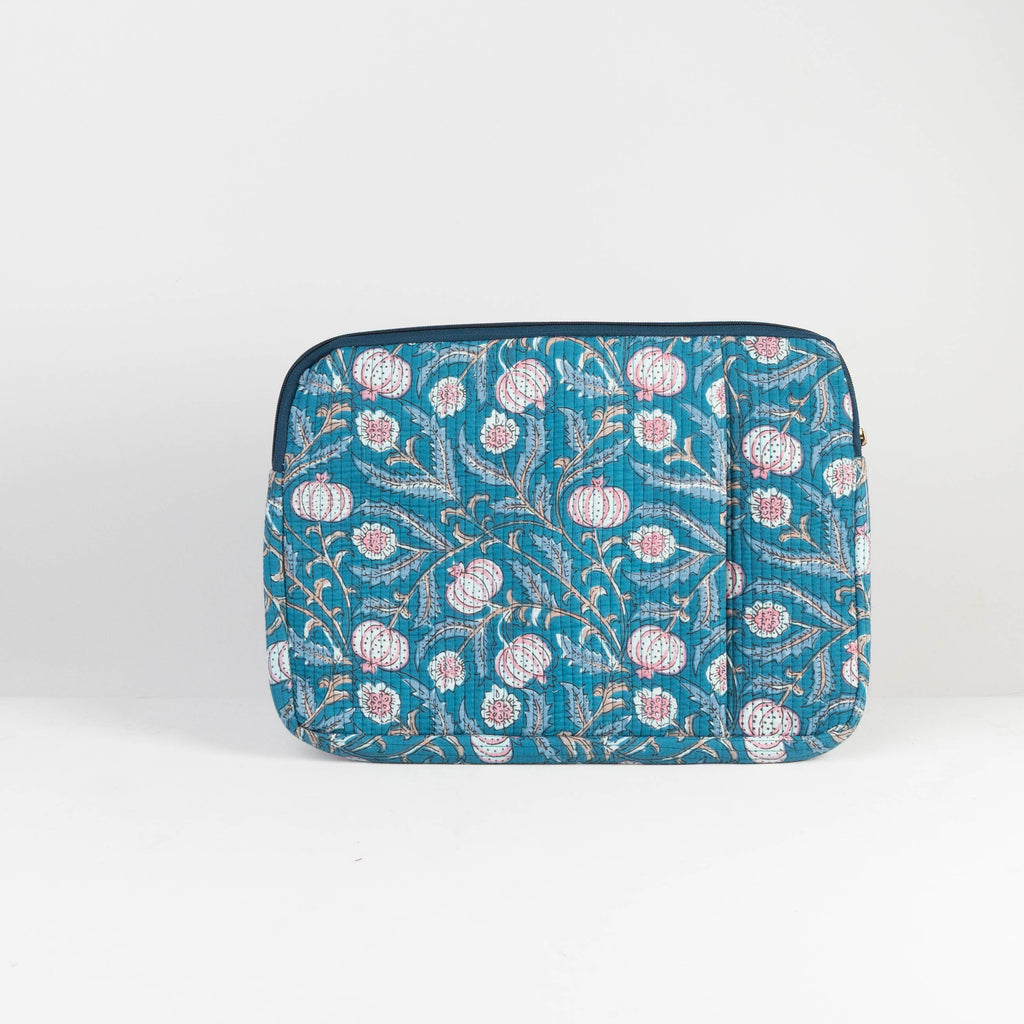 Funda de Laptop con asa y bolsillo exterior para cables AZULÓN