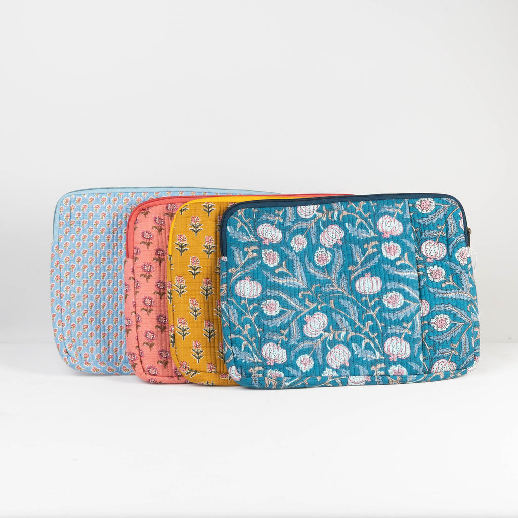 Funda de Laptop con asa y bolsillo exterior para cables AZULÓN