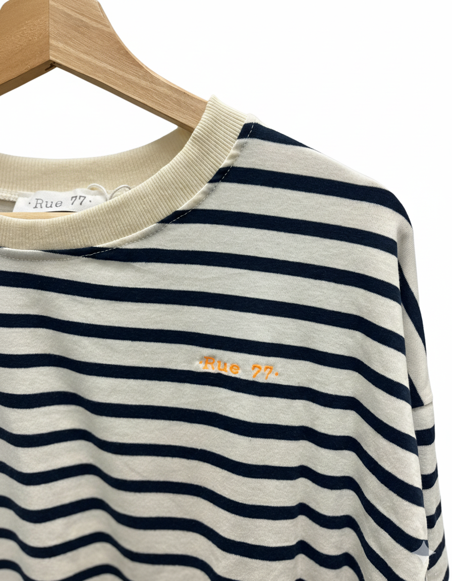 Camiseta manga francesa de rayas