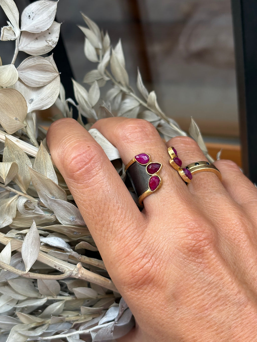 Anillo Estambul plata vieja