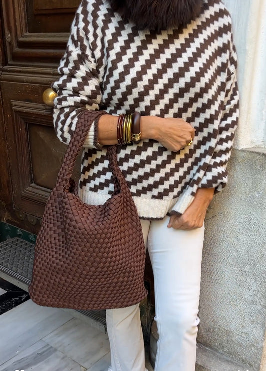 Bolso trenzado de neopreno