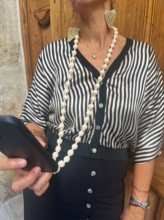 Colgador de Móvil de bolitas de tela