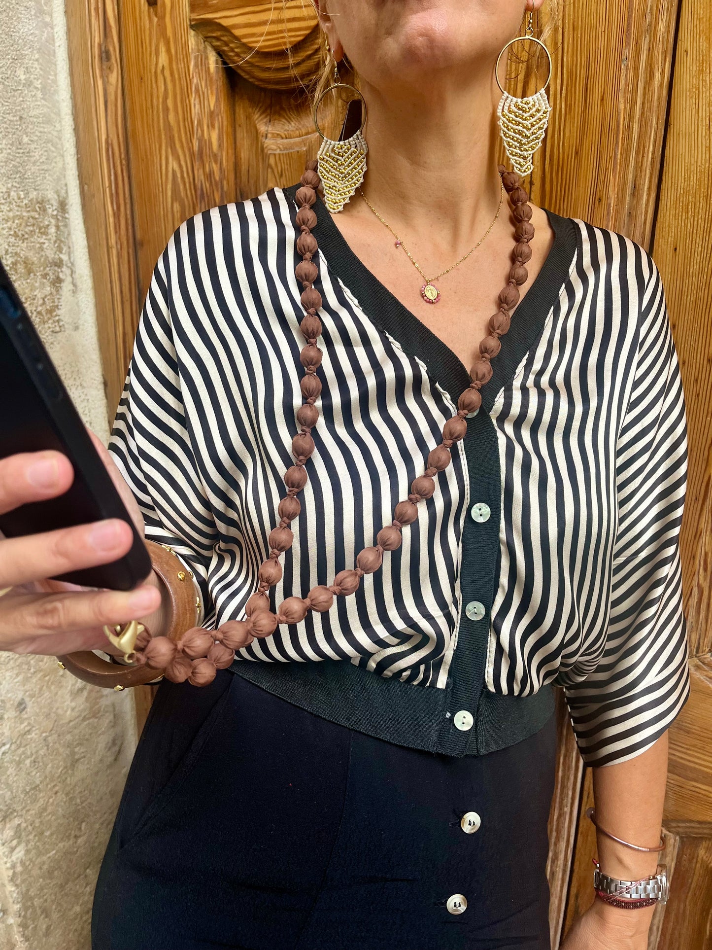 Colgador de Móvil de bolitas de tela