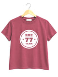 Camiseta Rue CEREZA logo BLANCO