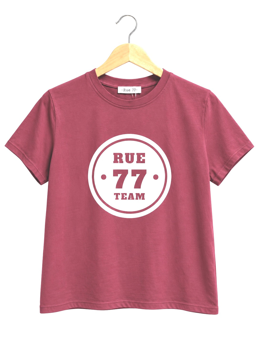 Camiseta Rue CEREZA logo BLANCO
