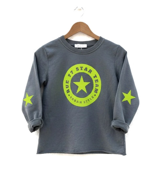 Sudadera Rue77 GRIS estrellas