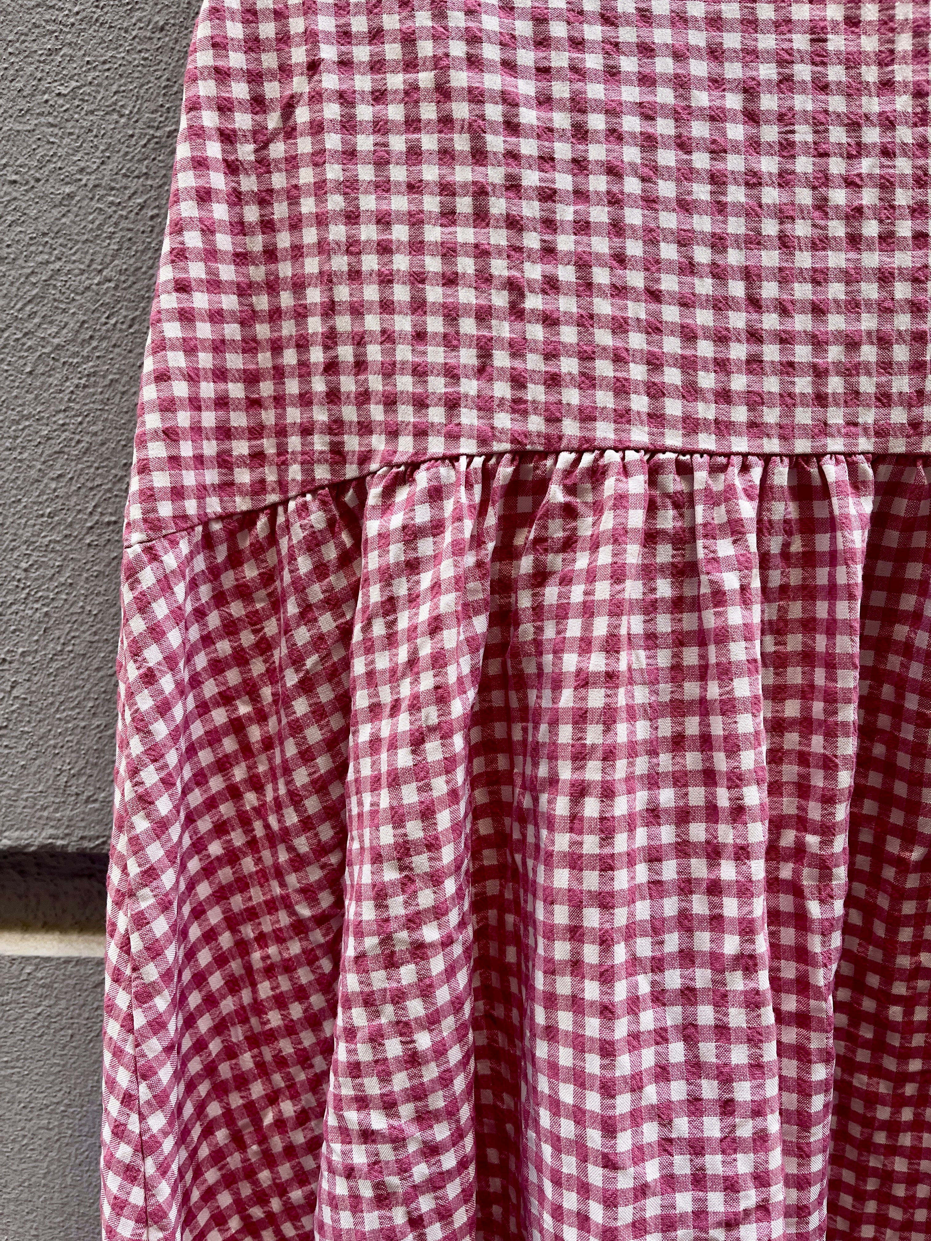 Falda larga de Vichy