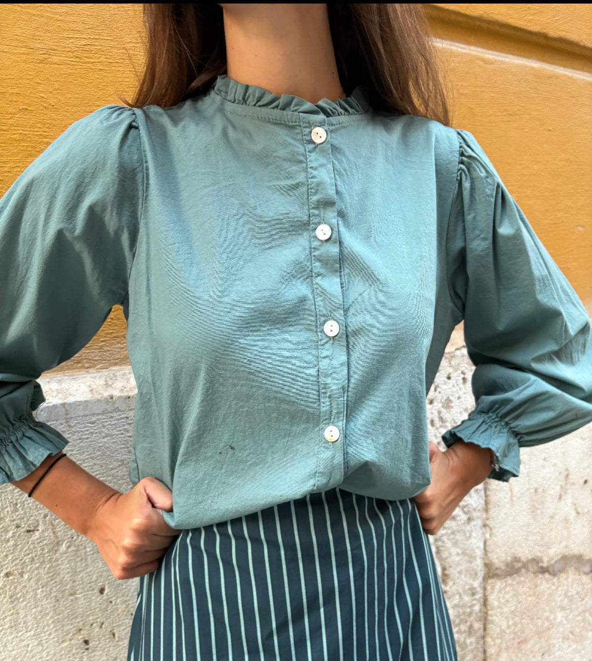 Camisa cuello Mao RUE