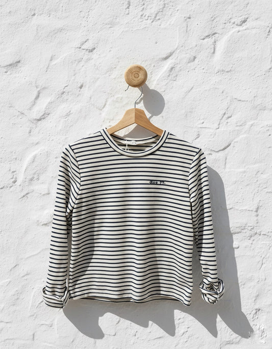 Camiseta rayas azul marino (también en granate)