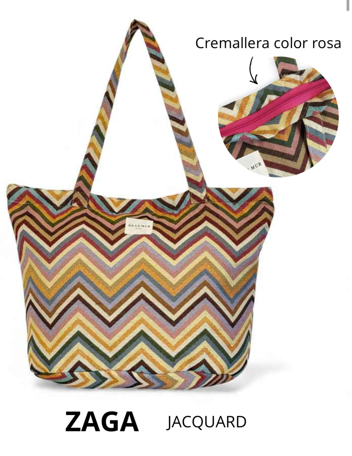 Bolsa con cremallera modelo Zaga