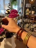 Pack 2 Pulsera elástica efecto carey