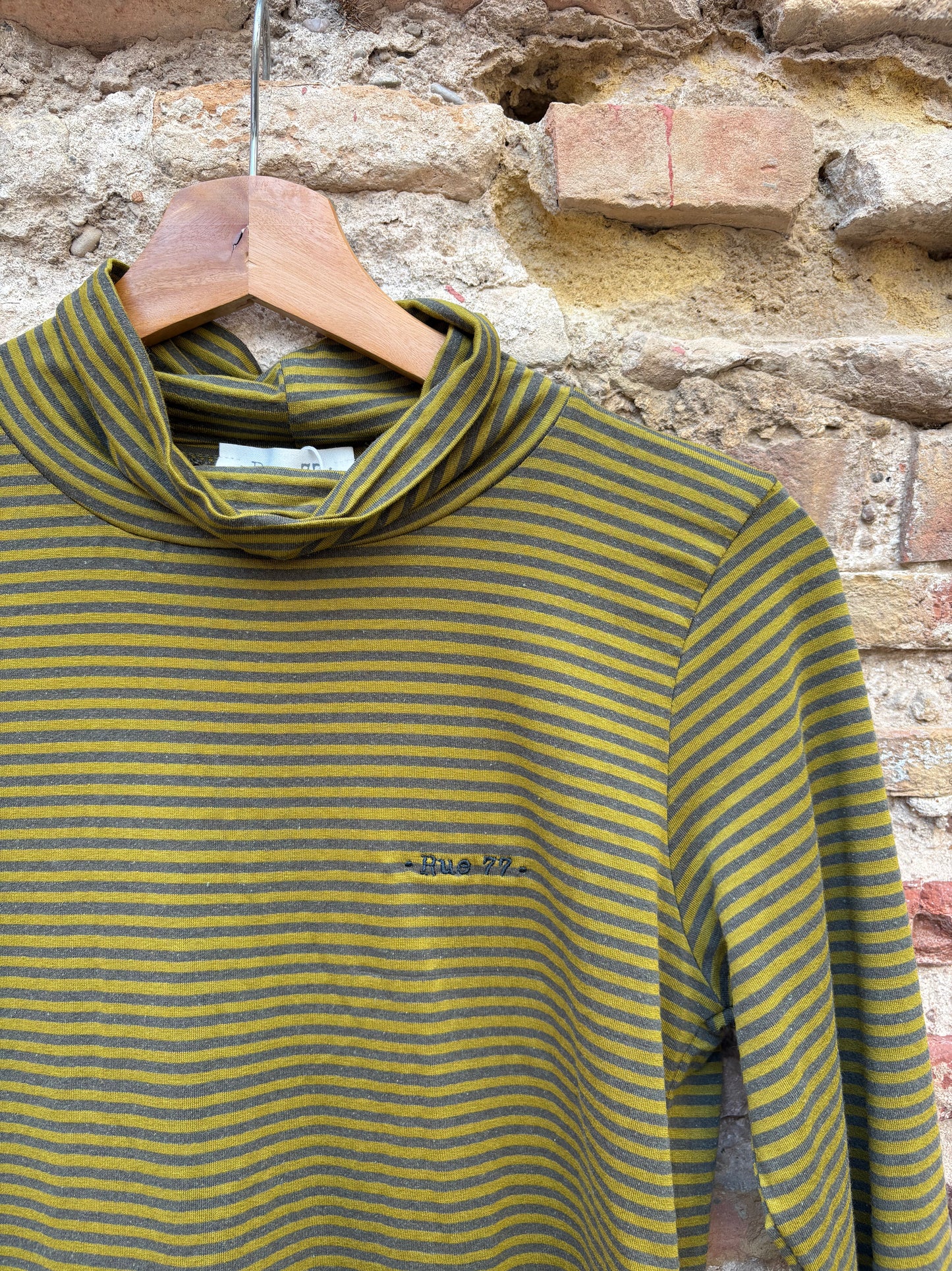 Camiseta cuello alto rayas Rue 77
