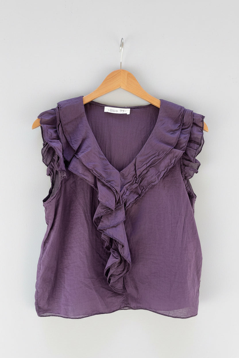 Camisa popelin con volantes