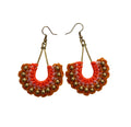Pendientes de crochet y piedras