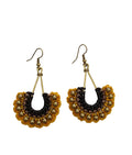Pendientes de crochet y piedras