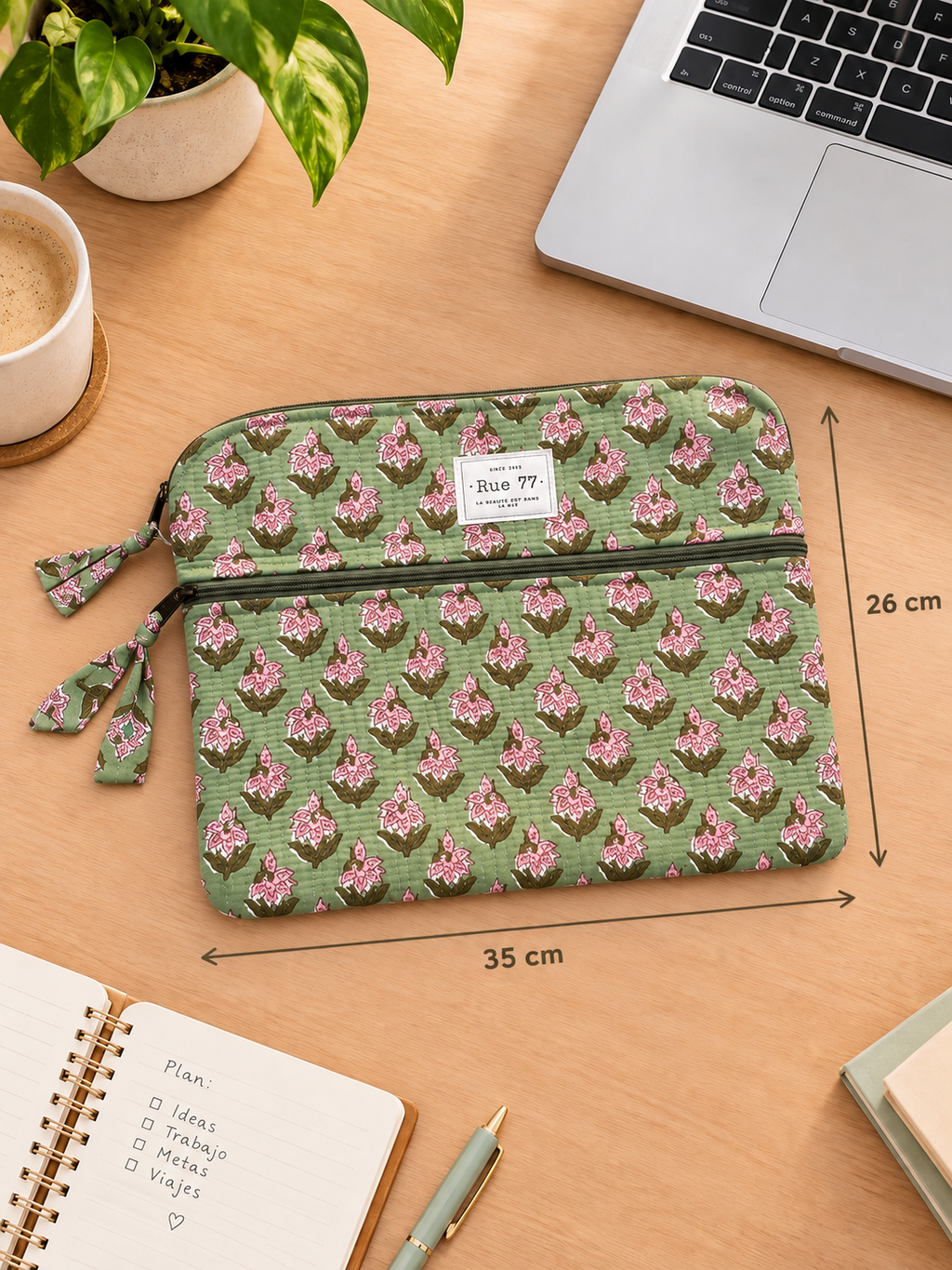 Funda de portátil Modelo CREMALLERA FRONTAL (35 x 26 cms)