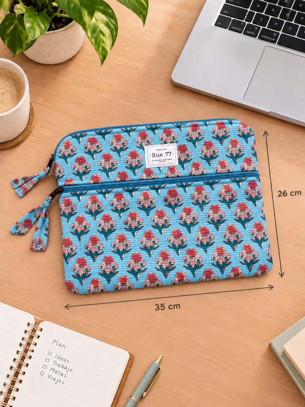 Funda de portátil Modelo CREMALLERA FRONTAL (35 x 26 cms)