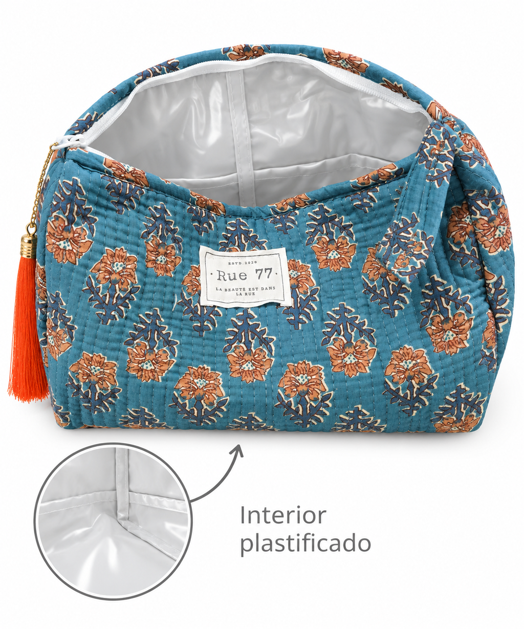 Neceser triángulo plastificado AZUL