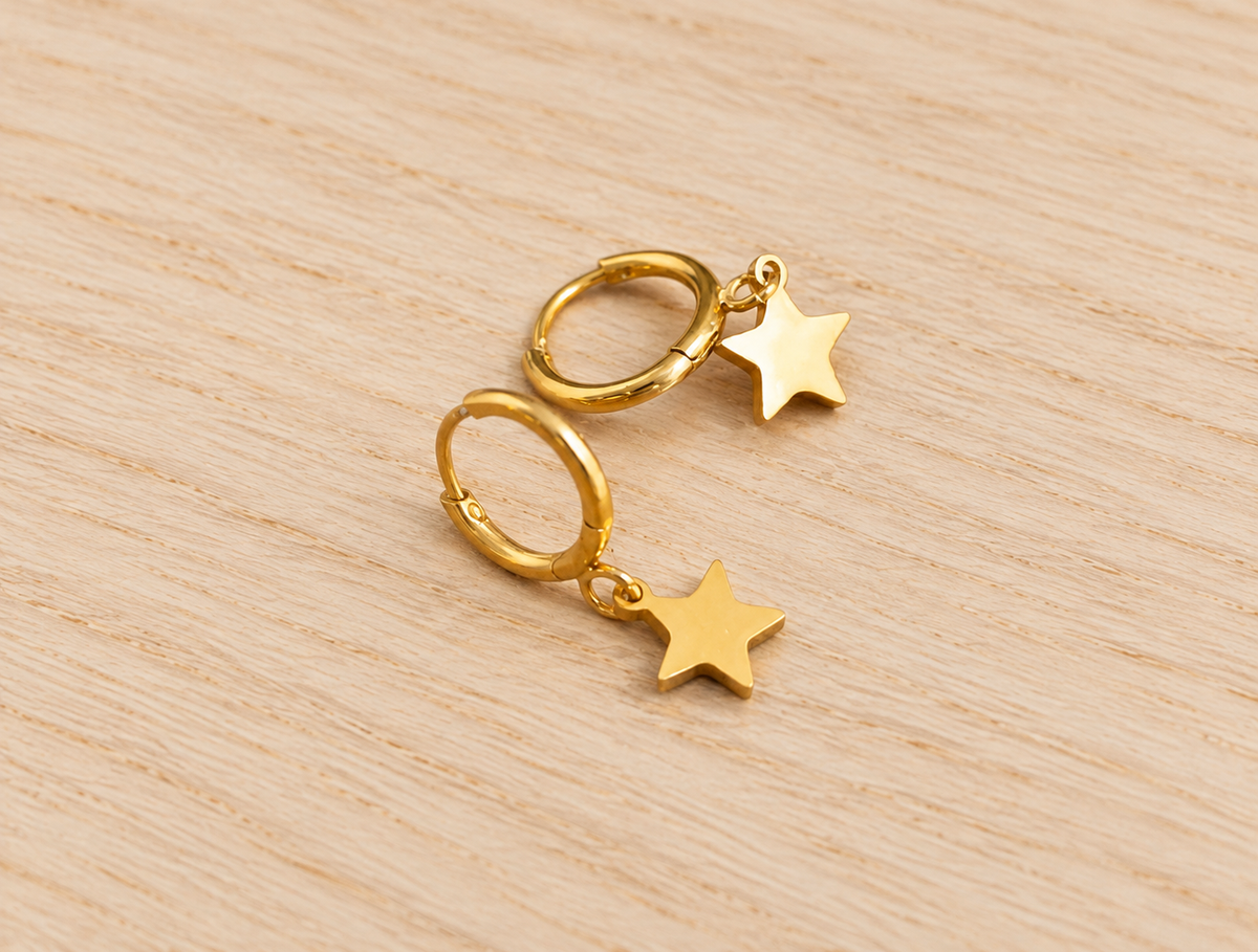 Pendientes estrella mini
