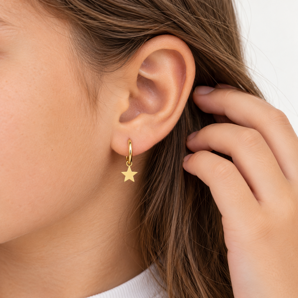 Pendientes estrella mini