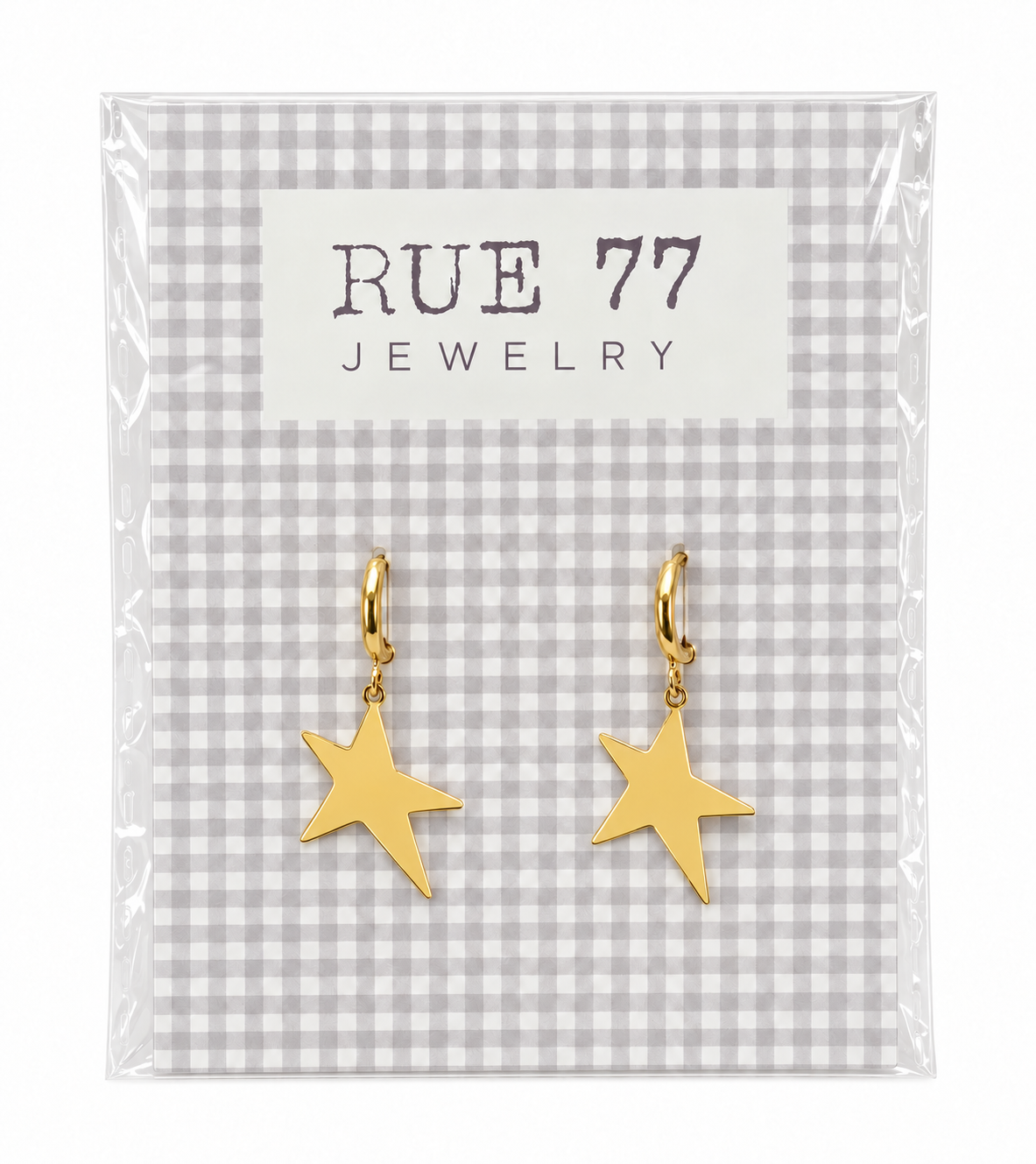 Pendientes estrella colgante