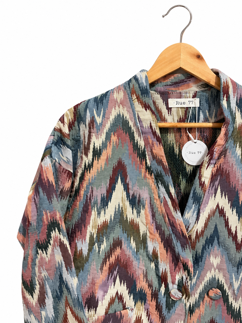 Chaqueta de Ikat multicolor