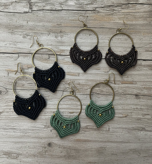 Pendientes de crochet midi