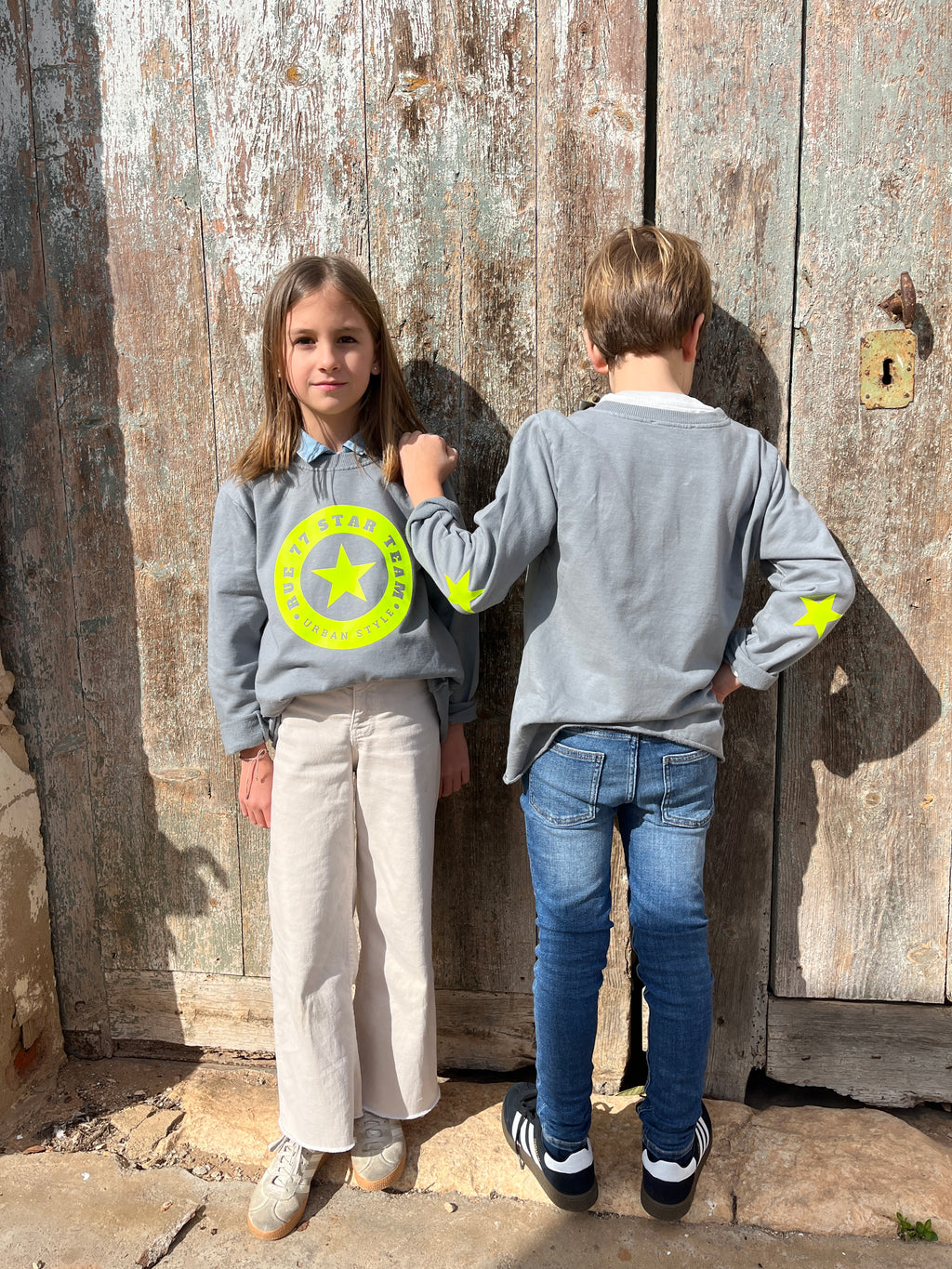 Sudadera Rue77 GRIS estrellas
