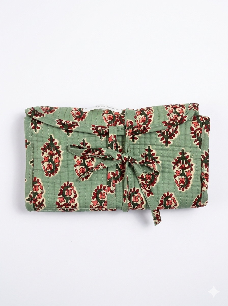 Joyero de tela VERDE