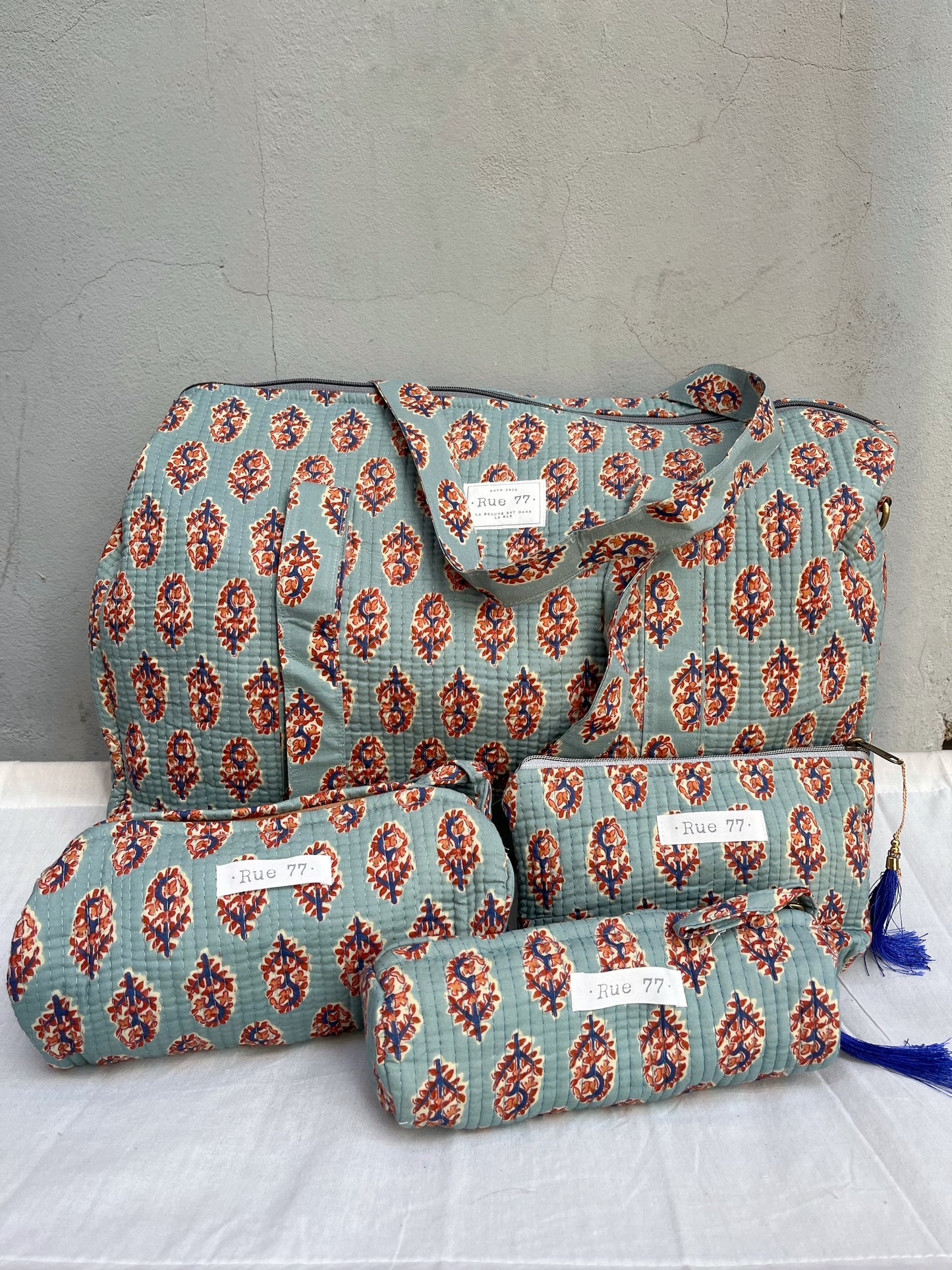 Bolsa de fin de semana tela india