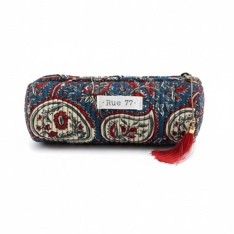 Estuche de tela AZUL Y ROJO