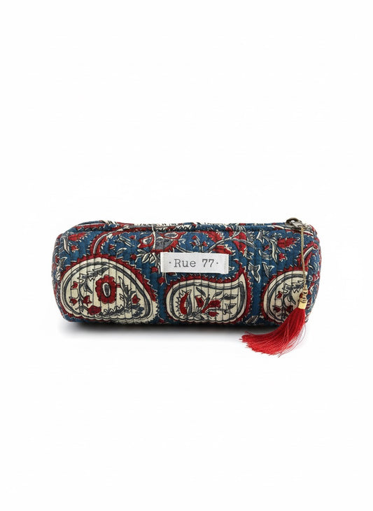 Estuche de tela AZUL Y ROJO