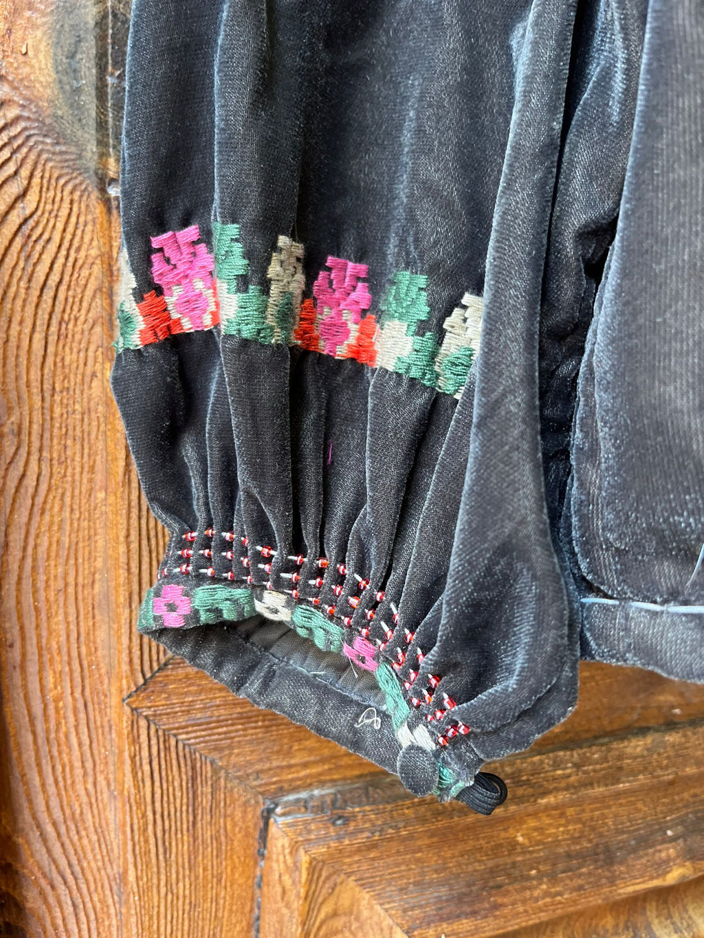 Chaqueta India bordada GRIS- PIEZA ÚNICA
