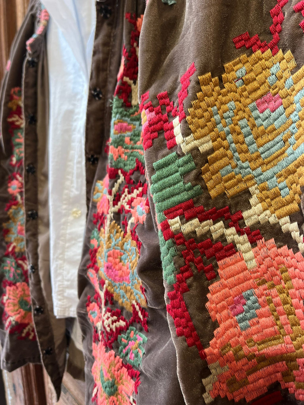 Chaqueta India bordada TOPO- PIEZA ÚNICA