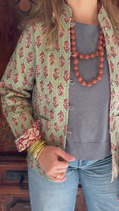 Chaqueta india REVERSIBLE